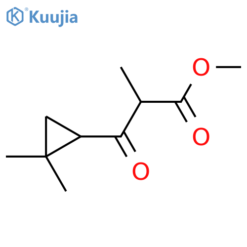 methyl 3-(2,2-dimethylcyclopropyl)-2-methyl-3-oxopropanoate structure