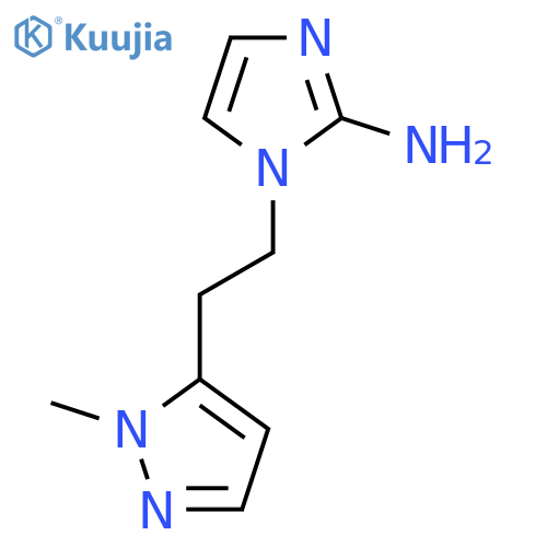 1-2-(1-methyl-1H-pyrazol-5-yl)ethyl-1H-imidazol-2-amine structure