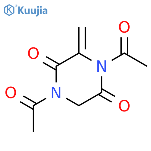 2,5-Piperazinedione, 1,4-diacetyl-3-methylene- structure
