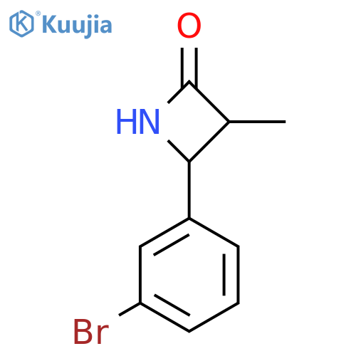 4-(3-Bromophenyl)-3-methylazetidin-2-one structure