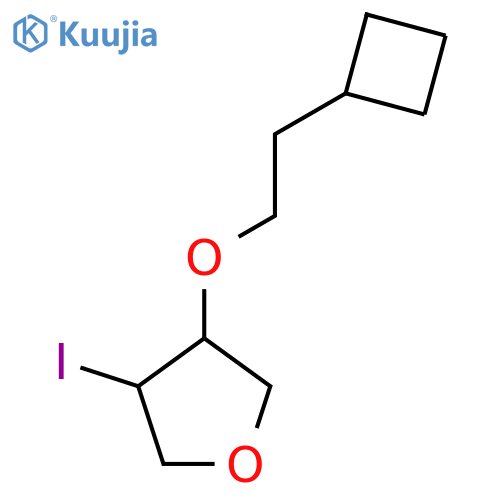 3-(2-cyclobutylethoxy)-4-iodooxolane structure