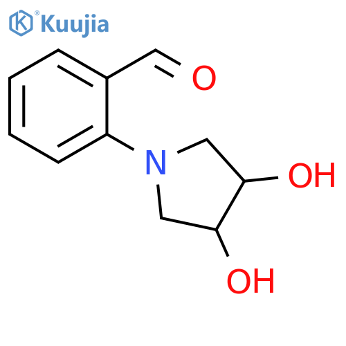 Benzaldehyde, 2-(3,4-dihydroxy-1-pyrrolidinyl)- structure