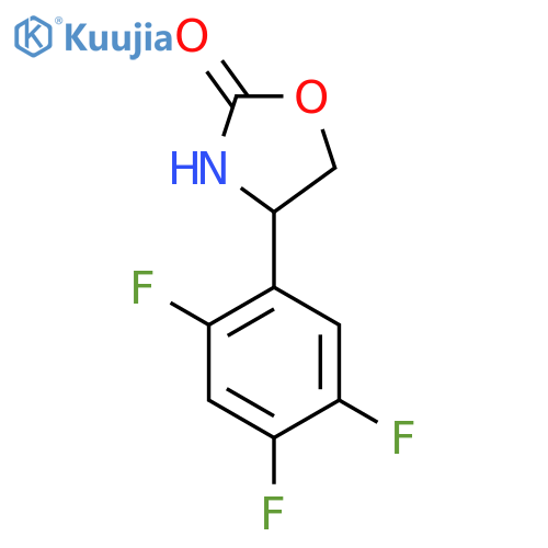 4-(2,4,5-trifluorophenyl)-1,3-oxazolidin-2-one structure