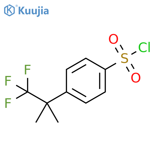 4-(1,1,1-trifluoro-2-methylpropan-2-yl)benzene-1-sulfonyl chloride structure