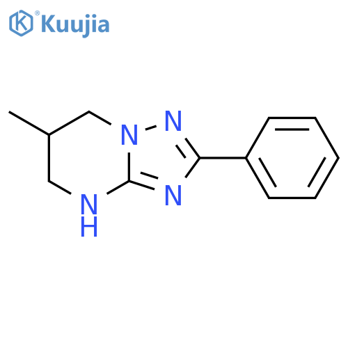 6-methyl-2-phenyl-4H,5H,6H,7H-1,2,4triazolo1,5-apyrimidine structure