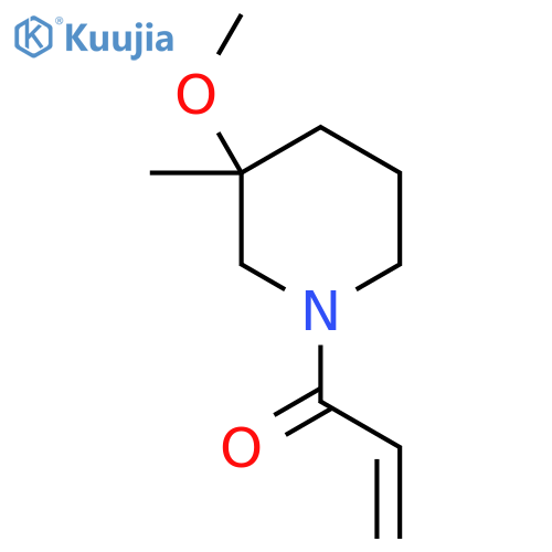 1-(3-methoxy-3-methylpiperidin-1-yl)prop-2-en-1-one structure