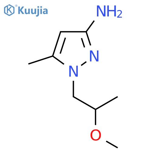 1-(2-Methoxypropyl)-5-methyl-1H-pyrazol-3-amine structure