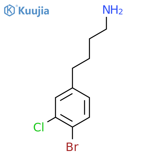 4-(4-bromo-3-chlorophenyl)butan-1-amine structure