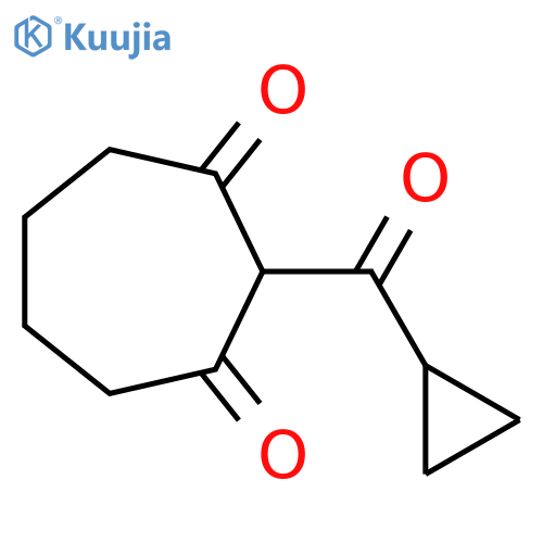 2-Cyclopropanecarbonylcycloheptane-1,3-dione structure