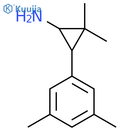 3-(3,5-Dimethylphenyl)-2,2-dimethylcyclopropan-1-amine structure