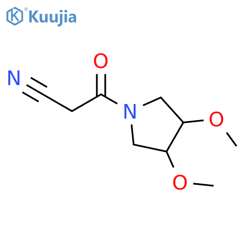 3-(3,4-dimethoxypyrrolidin-1-yl)-3-oxopropanenitrile structure