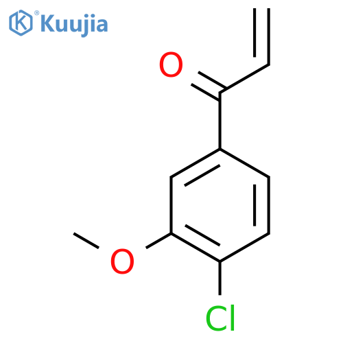 1-(4-chloro-3-methoxyphenyl)prop-2-en-1-one structure