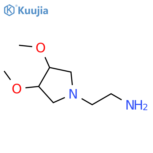 2-(3,4-dimethoxypyrrolidin-1-yl)ethan-1-amine structure