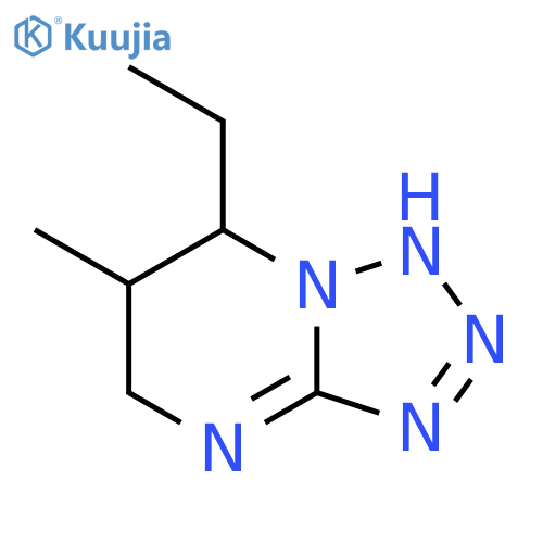 7-ethyl-6-methyl-4H,5H,6H,7H-1,2,3,4tetrazolo1,5-apyrimidine structure