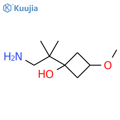Cyclobutanol, 1-(2-amino-1,1-dimethylethyl)-3-methoxy- structure