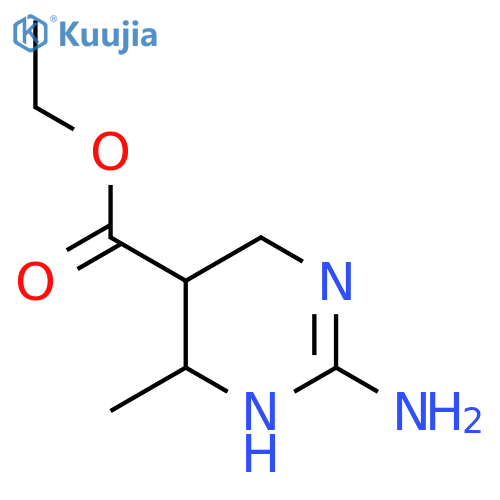 Ethyl 2-amino-6-methyl-1,4,5,6-tetrahydropyrimidine-5-carboxylate structure