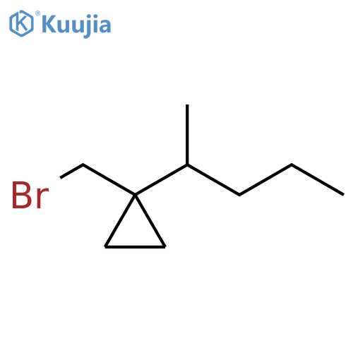 Cyclopropane, 1-(bromomethyl)-1-(1-methylbutyl)- structure