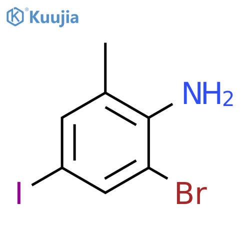 Benzenamine, 2-bromo-4-iodo-6-methyl- structure