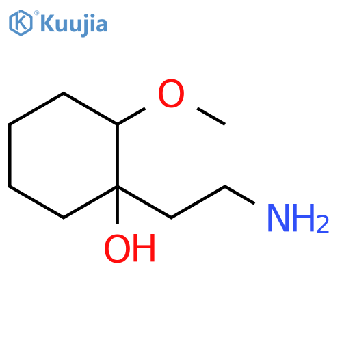 Cyclohexanol, 1-(2-aminoethyl)-2-methoxy- structure