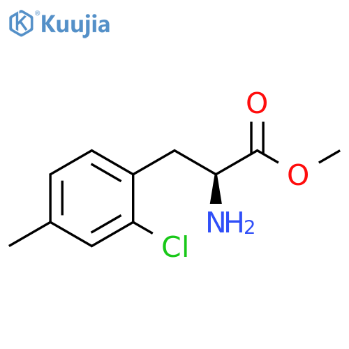 methyl 2-amino-3-(2-chloro-4-methylphenyl)propanoate structure