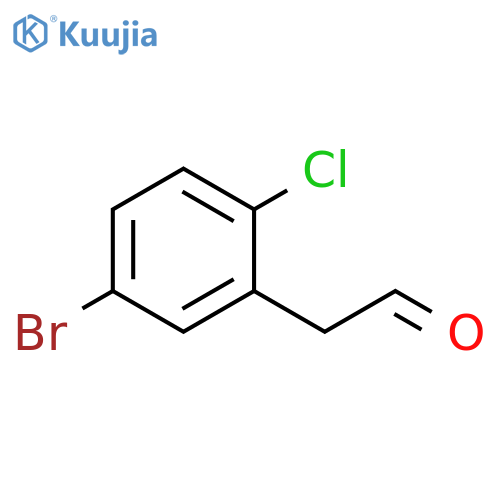 2-(5-bromo-2-chlorophenyl)acetaldehyde structure