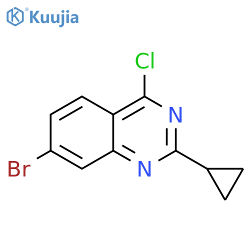 Quinazoline, 7-bromo-4-chloro-2-cyclopropyl- structure
