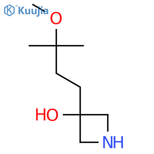 3-(3-methoxy-3-methylbutyl)azetidin-3-ol structure