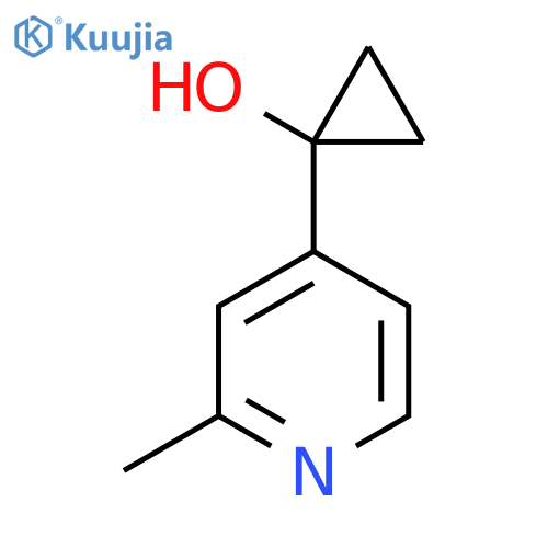 1-(2-methylpyridin-4-yl)cyclopropan-1-ol structure