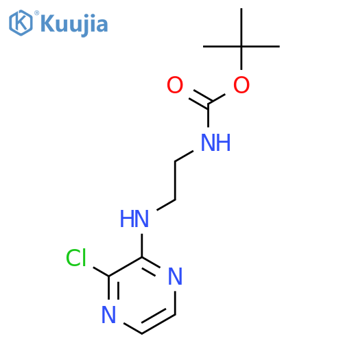 Tert-butyl (2-((3-chloropyrazin-2-yl)amino)ethyl)carbamate structure