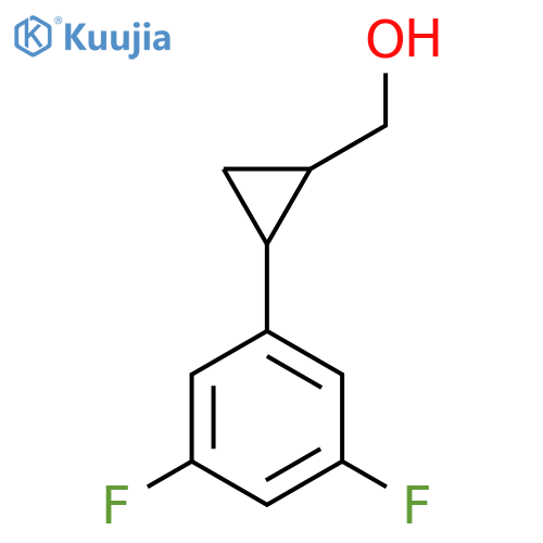 [2-(3,5-Difluorophenyl)cyclopropyl]methanol structure