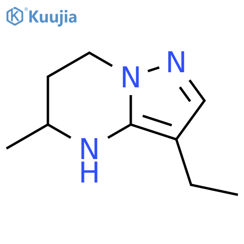 3-ethyl-5-methyl-4H,5H,6H,7H-pyrazolo1,5-apyrimidine structure