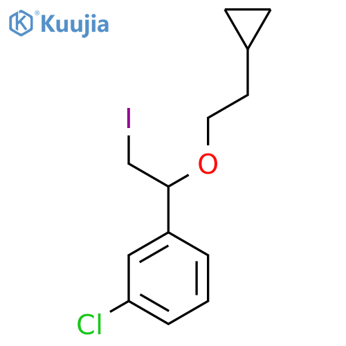 1-chloro-3-1-(2-cyclopropylethoxy)-2-iodoethylbenzene structure