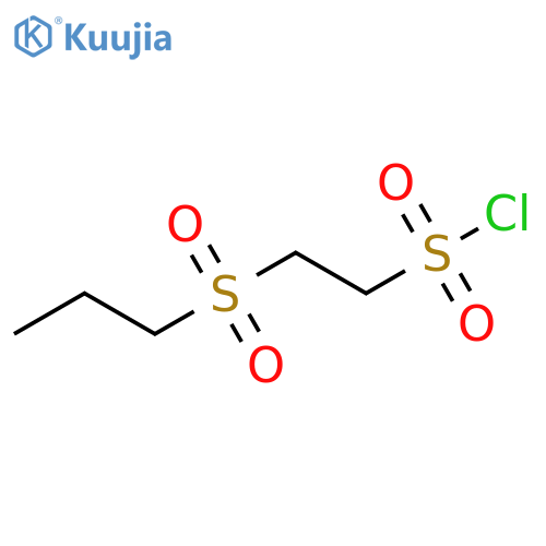 2-(propane-1-sulfonyl)ethane-1-sulfonyl chloride structure
