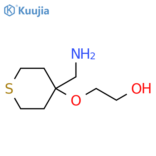 2-{4-(aminomethyl)thian-4-yloxy}ethan-1-ol structure