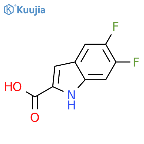 5,6-Difluoro-1H-indole-2-carboxylic acid structure