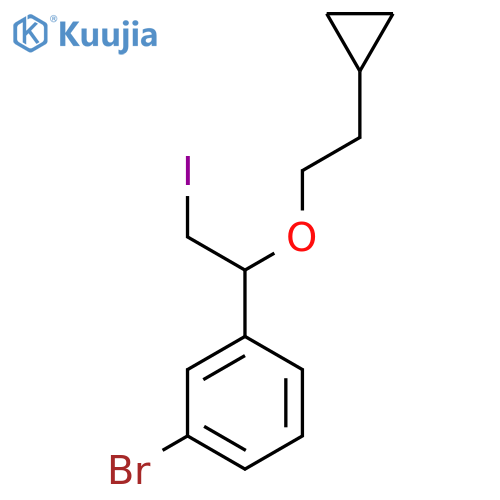 1-bromo-3-1-(2-cyclopropylethoxy)-2-iodoethylbenzene structure
