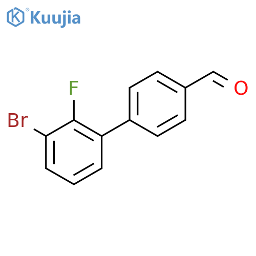 4-(3-bromo-2-fluorophenyl)benzaldehyde structure
