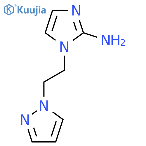 1-2-(1H-pyrazol-1-yl)ethyl-1H-imidazol-2-amine structure