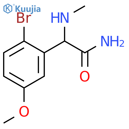 2-(2-bromo-5-methoxyphenyl)-2-(methylamino)acetamide structure