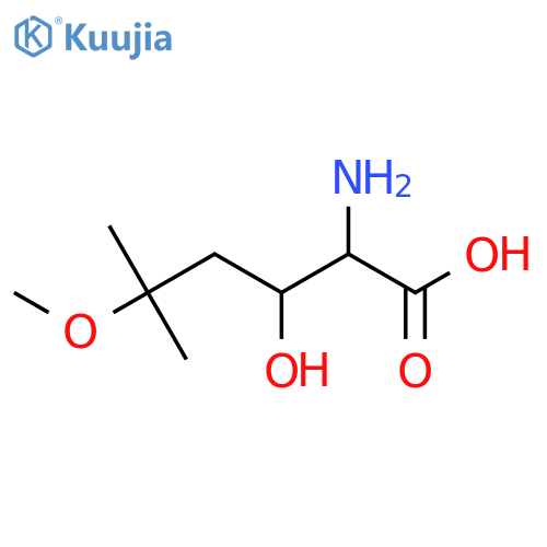 2-amino-3-hydroxy-5-methoxy-5-methylhexanoic acid structure