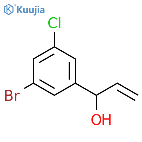 1-(3-bromo-5-chlorophenyl)prop-2-en-1-ol structure