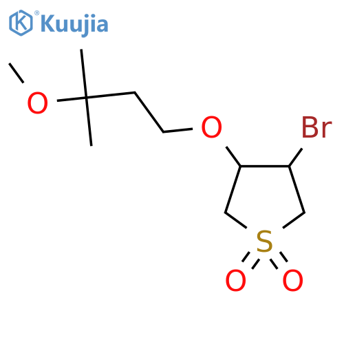 3-bromo-4-(3-methoxy-3-methylbutoxy)-1lambda6-thiolane-1,1-dione structure