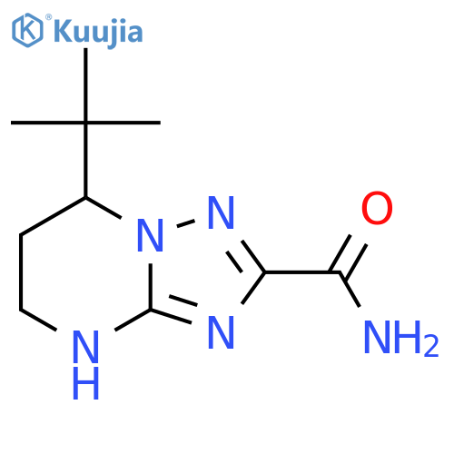 7-tert-butyl-4H,5H,6H,7H-1,2,4triazolo1,5-apyrimidine-2-carboxamide structure