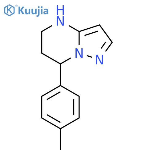 7-(4-methylphenyl)-4H,5H,6H,7H-pyrazolo1,5-apyrimidine structure