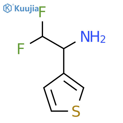 2,2-difluoro-1-(thiophen-3-yl)ethan-1-amine structure