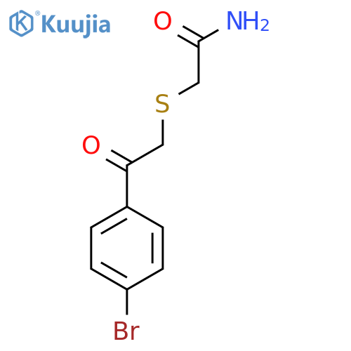 2-{[2-(4-Bromophenyl)-2-oxoethyl]sulfanyl}acetamide structure