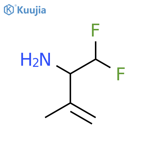 1,1-difluoro-3-methylbut-3-en-2-amine structure