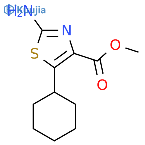 methyl 2-amino-5-cyclohexyl-1,3-thiazole-4-carboxylate structure