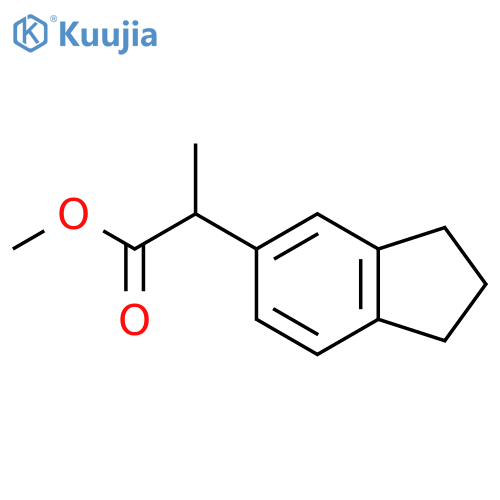 Methyl 2-(2,3-dihydro-1H-inden-5-yl)propanoate structure
