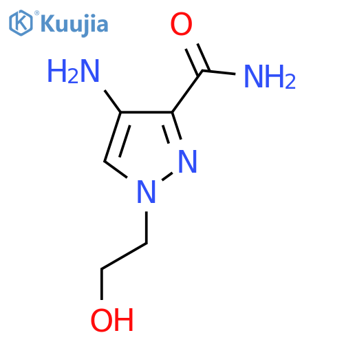 4-Amino-1-(2-hydroxyethyl)-1H-pyrazole-3-carboxamide structure